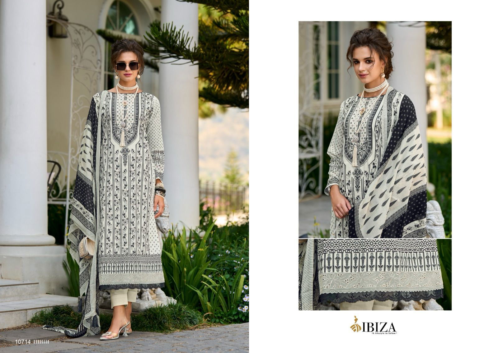 Veronica Rose By Ibiza Printed Lawn Cotton Salwar Suits Wholesale Market In Surat